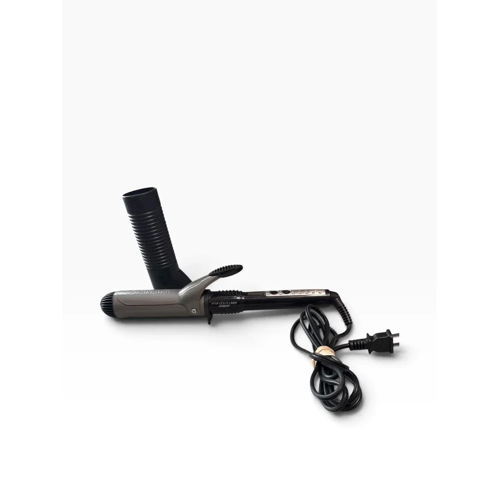 Conair Infiniti Pro Nano Tourmaline Ceramic Curling Iron with Heat Shield Black